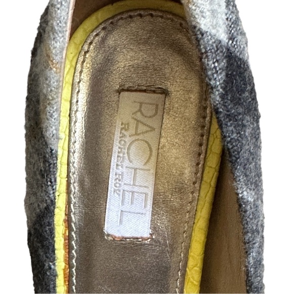 Rachel Zoe Keegan Gray Plaid Funky Stiletto Pumps Size 5.5 - Picture 9 of 11
